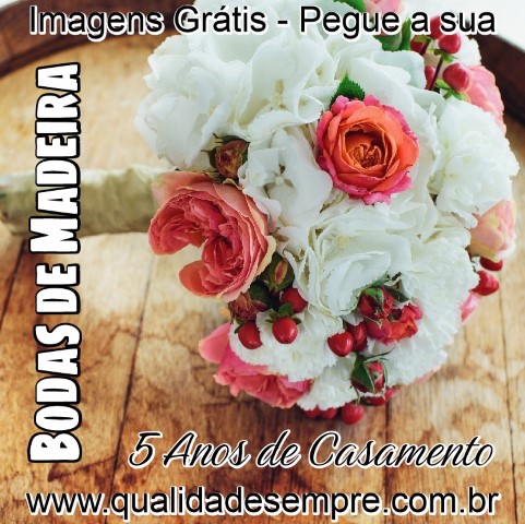 Imagens Grátis - Bodas de Madeira - 5 Anos de Casamento - www.qualidadesempre.com.br