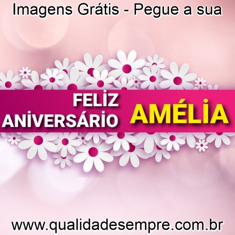 Imagens Grátis - Feliz Aniversário Feminino com a Letra "A" - www.qualidadesempre.com.br