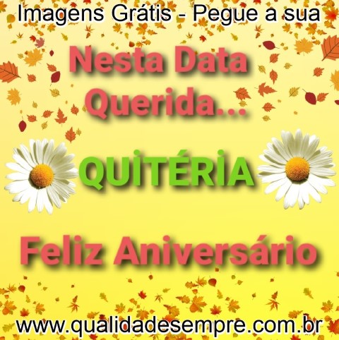 Imagens Grátis - Feliz Aniversário com a letra "Q" - www.qualidadesempre.com.br