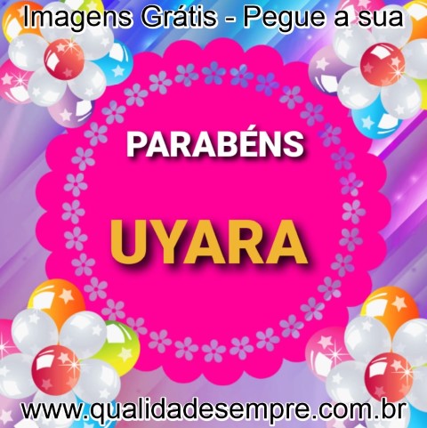 Imagens Grátis - Feliz Aniversário com a Letra "U" - www.qualidadesempre.com.br