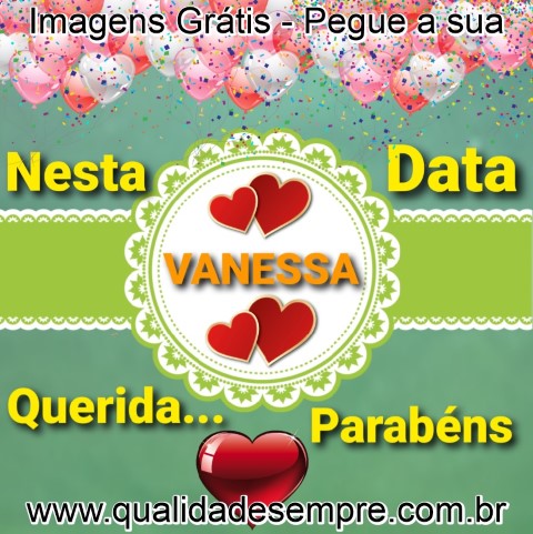 Imagens Grátis - Feliz Aniversário com a Letra "V" - www.qualidadesempre.com.br