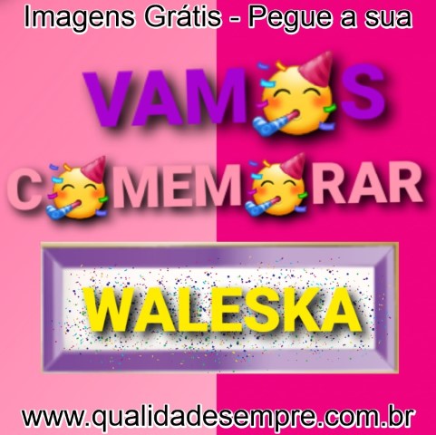 Imagens Grátis - Feliz Aniversário com a Letra "W" - www.qualidadesempre.com.br