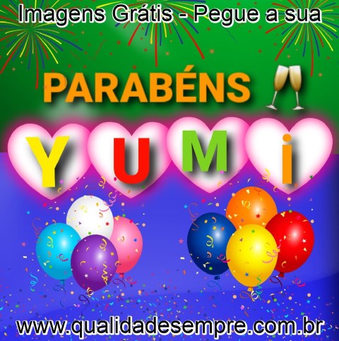 Imagens Grátis - Feliz Aniversário - com a letra "Y" - www.qualidadesempre.com.br