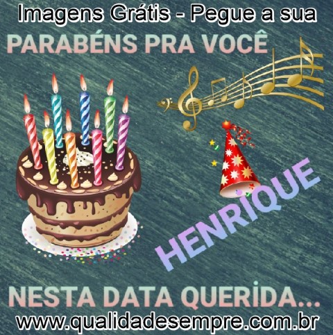 Imagens Grátis - Feliz Aniversário Masculino com letra "H" - www.qualidadesempre.com.br