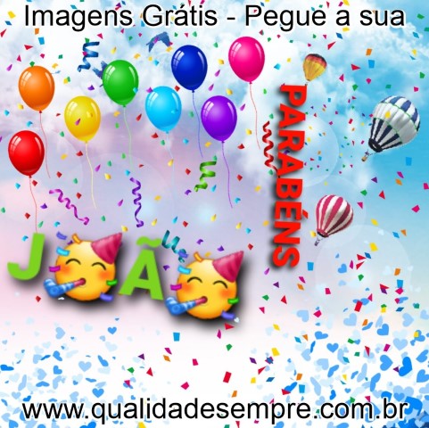 Imagens Grátis - Feliz Aniversário Masculino com a Letra "J" - www.qualidadesempre.com.br