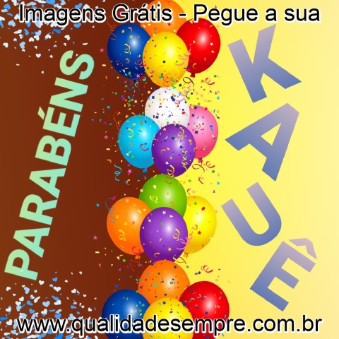 Imagens Grátis - Feliz Aniversário com a Letra "K" - www.qualidadesempre.com.br