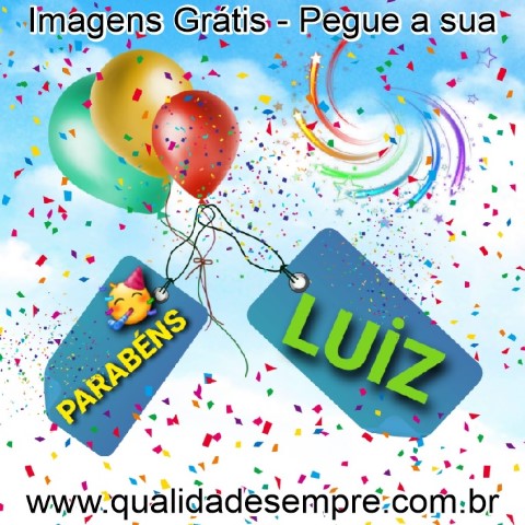 Imagens Grátis - Feliz Aniversário Masculino com a Letra "L" - www.qualidadesempre.com.br