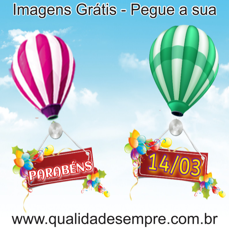Imagens Grátis - Feliz Aniversário Dias de Março - www.qualidadesempre.com.br