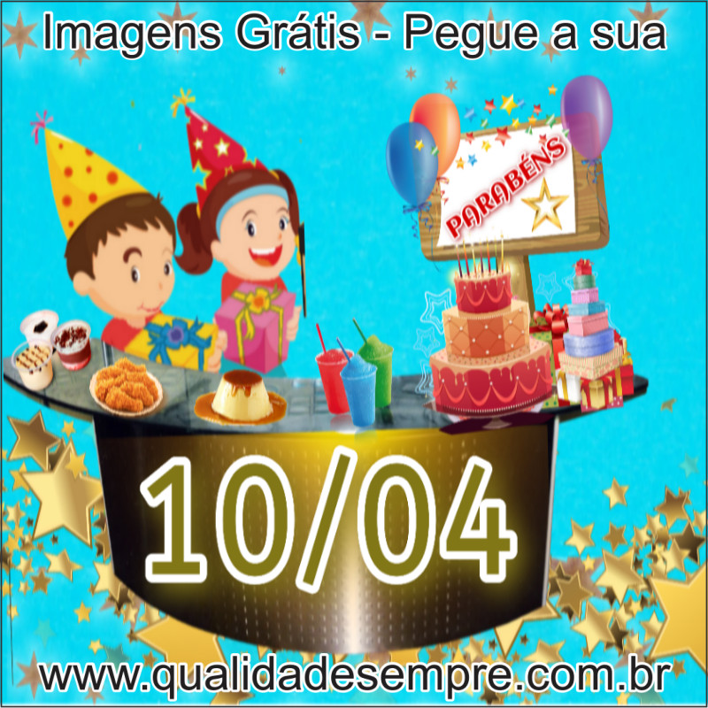 Imagens Grátis - Feliz Aniversário Dias de Abril - www.qualidadesempre.com.br