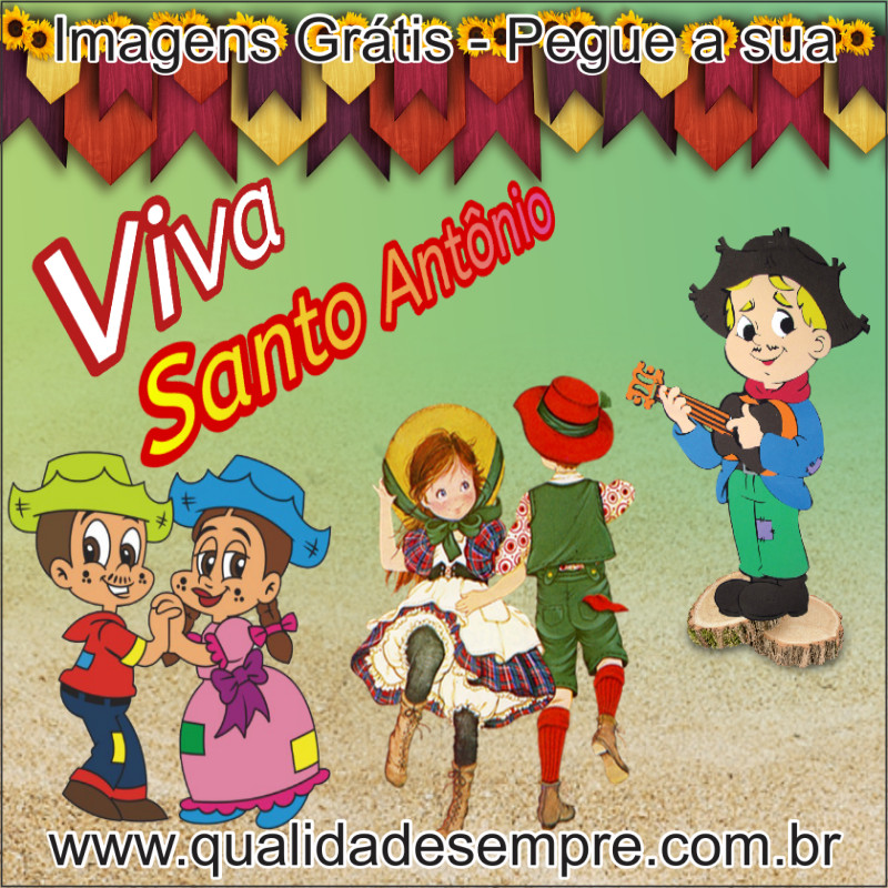 Imagens Grátis - Festa Junina - Santo Antônio - www.qualidadesempre.com.br