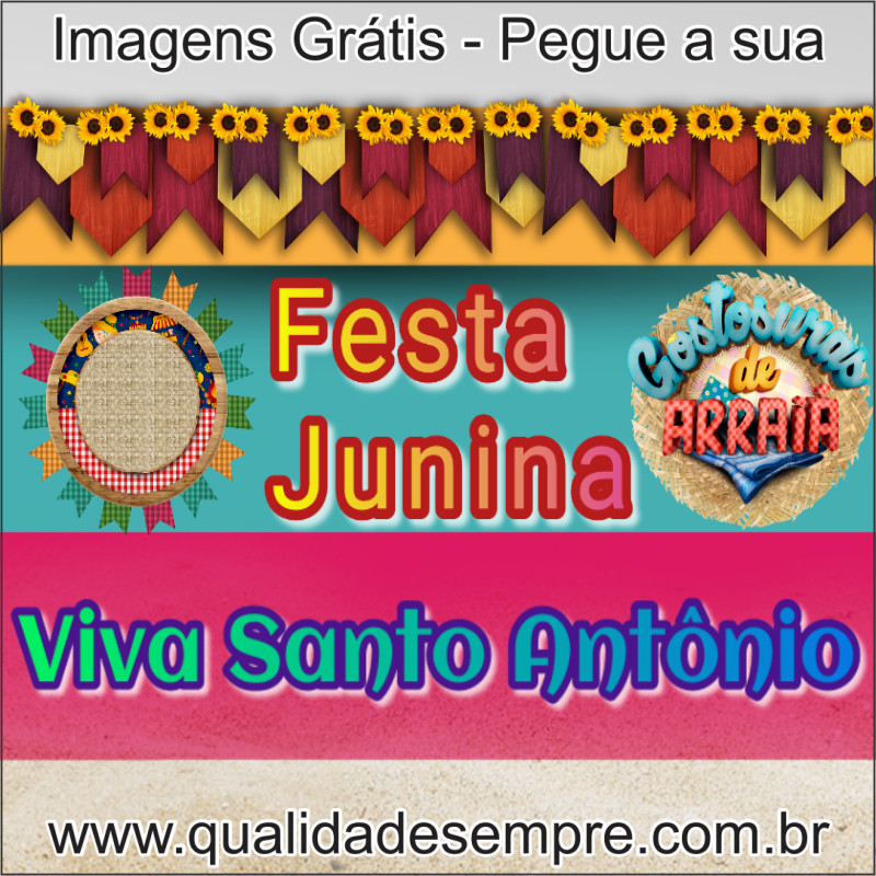 Imagens Grátis - Festa Junina - Santo Antônio - www.qualidadesempre.com.br
