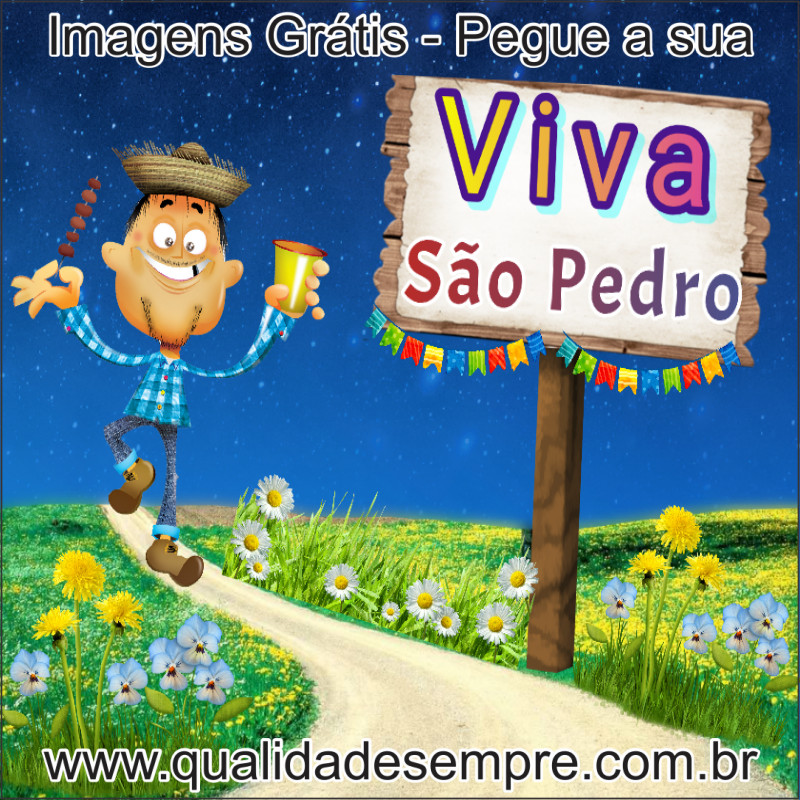 Imagens Grátis - Festa Junina - São Pedro - www.qualidadesempre.com.br