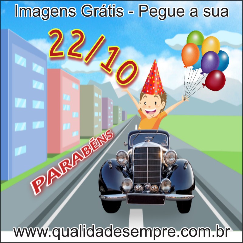 Imagens Grátis - Feliz Aniversário Dias de Outubro - www.qualidadesempre.com.br
