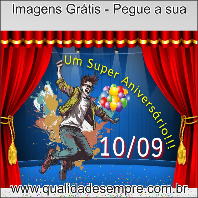 Imagens Grátis - Feliz Aniversário Dias de Setembro - www.qualidadesempre.com.br