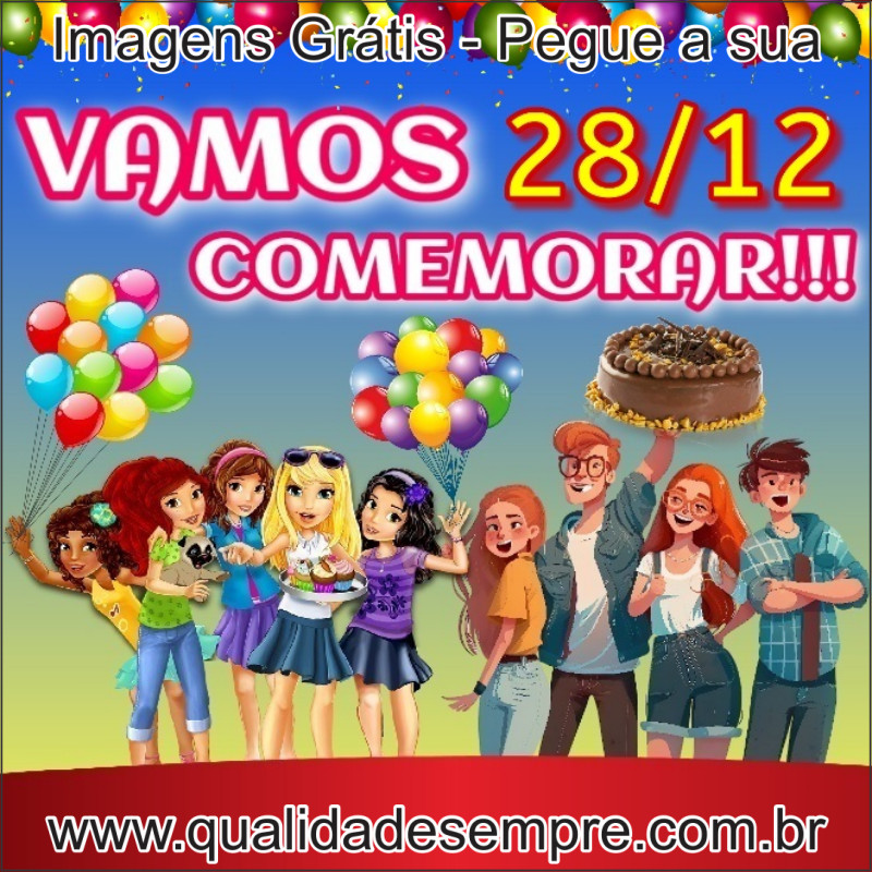 Imagens Grátis - Feliz Aniversário Dias de Dezembro - www.qualidadesempre.com.br