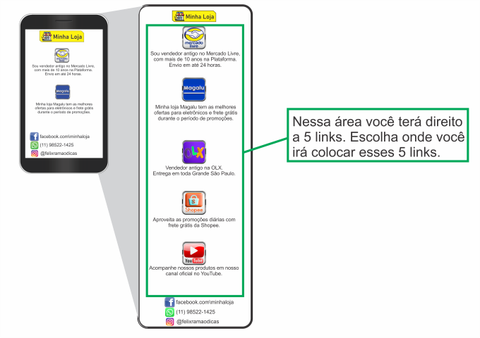 5 links + Imagens + Texto de Graça para usar no Instagram, TikTok, Whatsapp - http://qualidadesempre.com.br