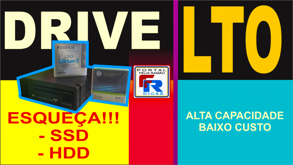 LTO: drive, fita e placa em www.QualidadeSempre.com.br